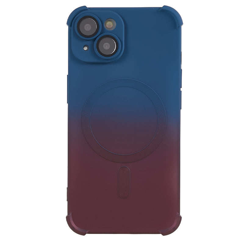 Magnetic TPU Case for iPhone 13 Glass Lens Protector Gradient Dual Color Phone Cover Magnetic TPU Case for iPhone 13 Glass Lens Protector Gradient Dual Color Phone Cover